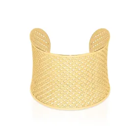 18k Gold | Metropolis | Laser Cut Cuff