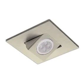 4" Square Adjustable Trim with LED Bulb