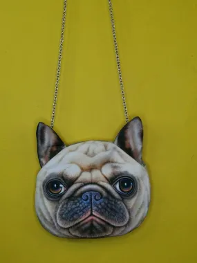 Animal Pug chain small bag