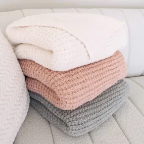 CuddleLane™ Luxe Waffle Blankets | Solids