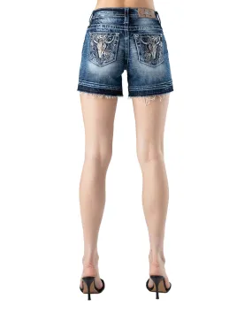 Desert Longhorn Mid-Rise Shorts