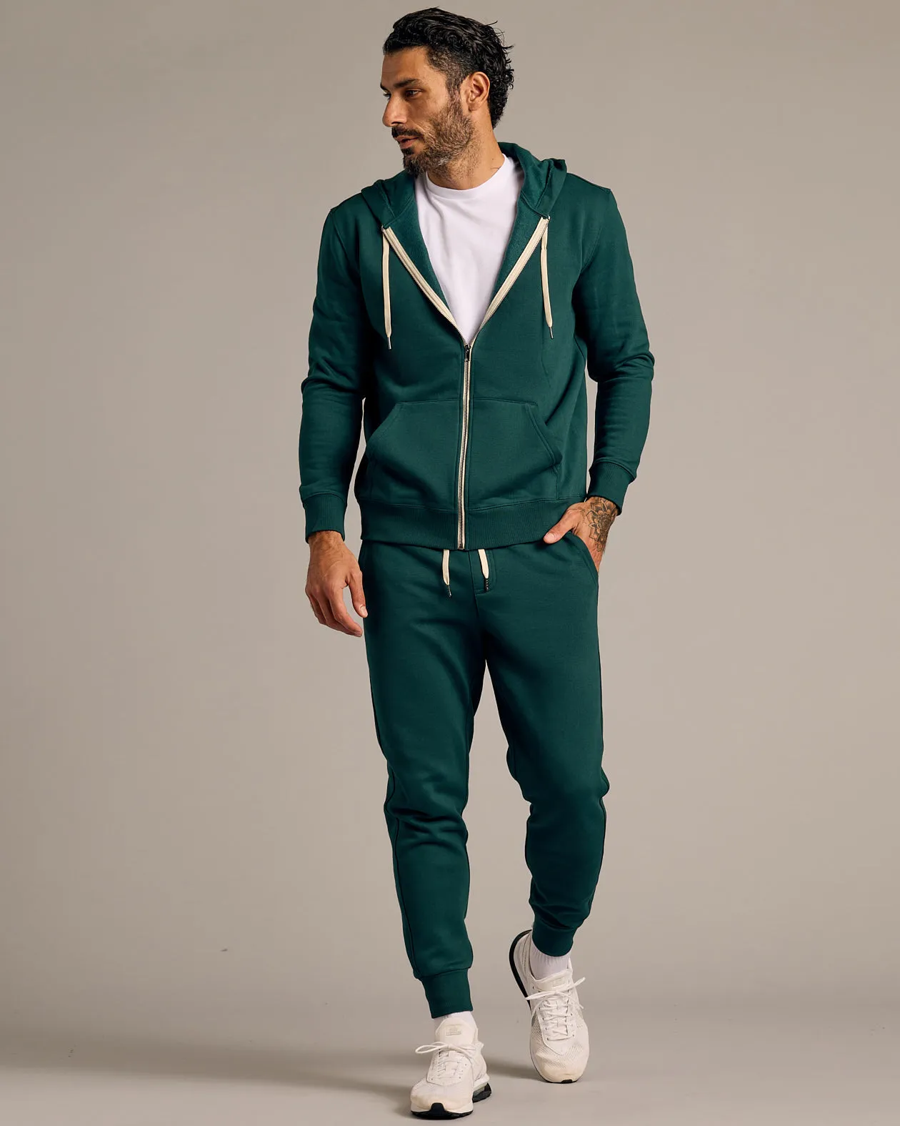 Emerald and Fiord Full Zip Fleece Hoodie 2-Pack