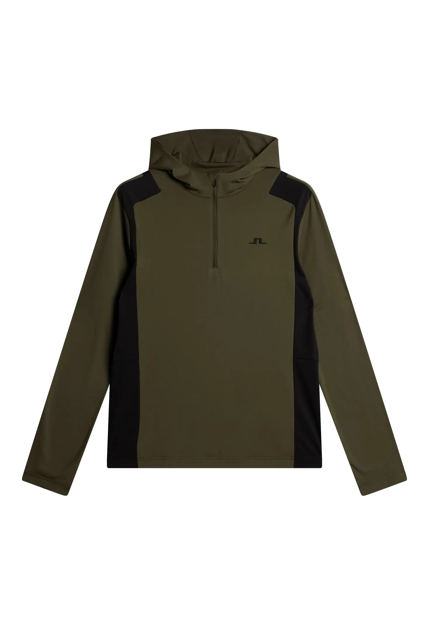 Lukas Quarter Zip Hood / Forest Green