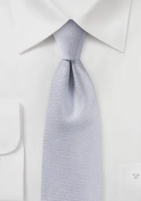 Silver MicroTexture Necktie