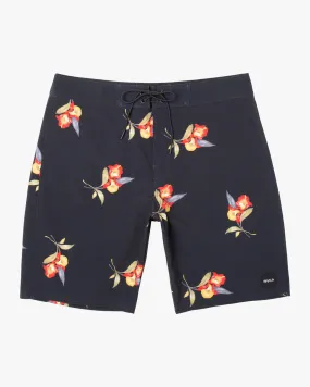 VA 19 Boardshorts - Black Flower