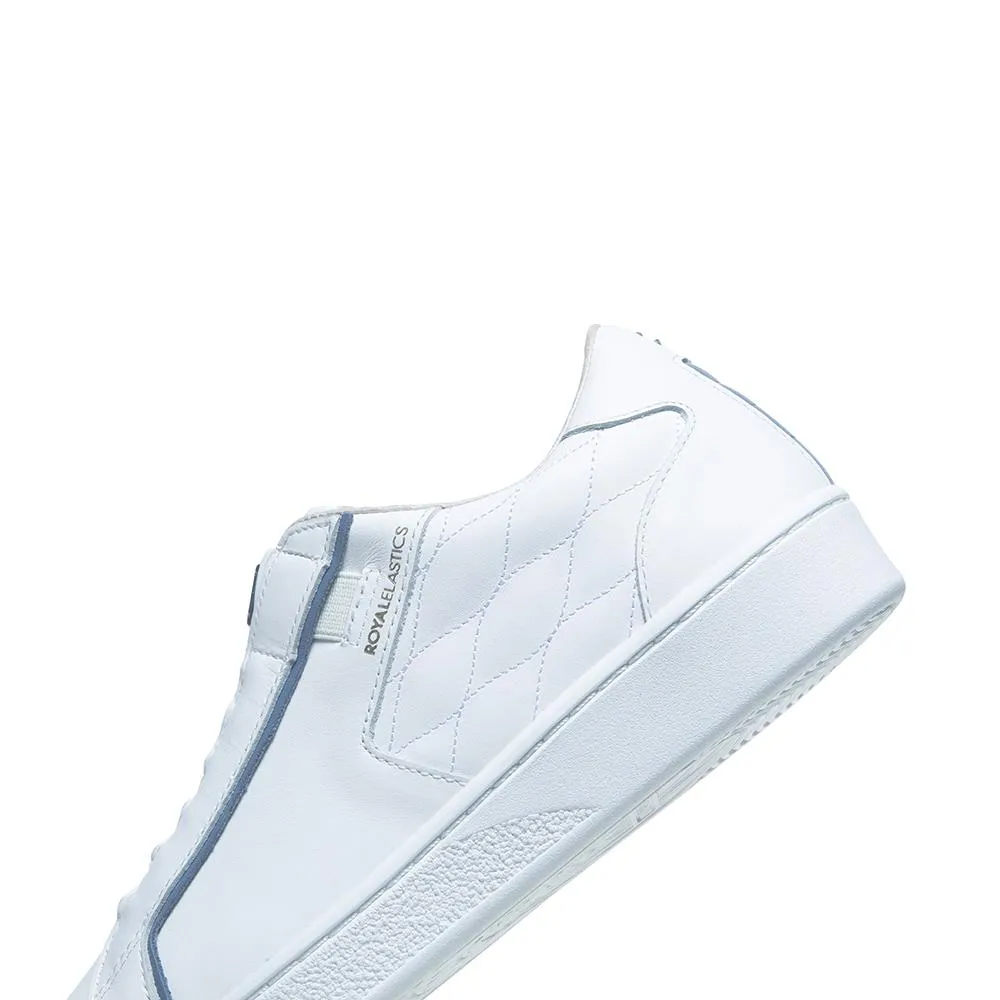 Women's Adelaide Lux White Blue Leather Sneakers 92713-005